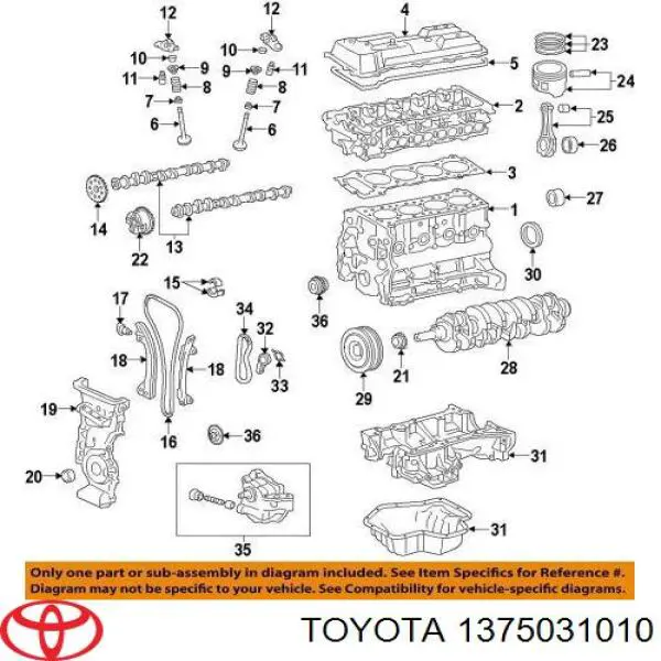 1375031010 Toyota гідрокомпенсатор, гідроштовхач, штовхач клапанів