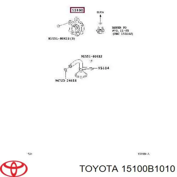 Купити 15100B1010 Daihatsu Насос маслозакачуючий
