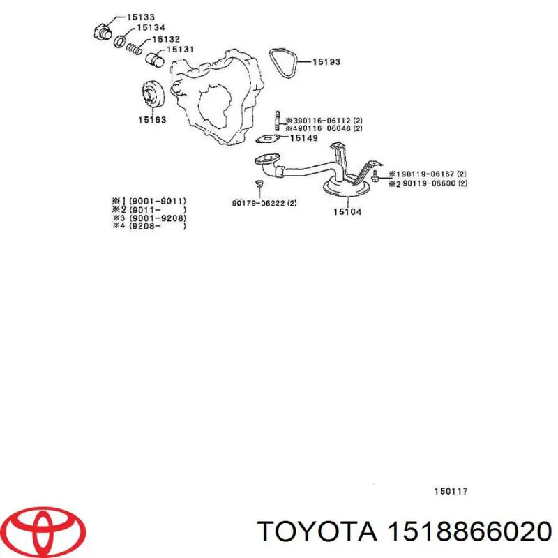 Прокладка масляного насосу Toyota Land Cruiser 80 (J8) (Тойота Ленд крузер)