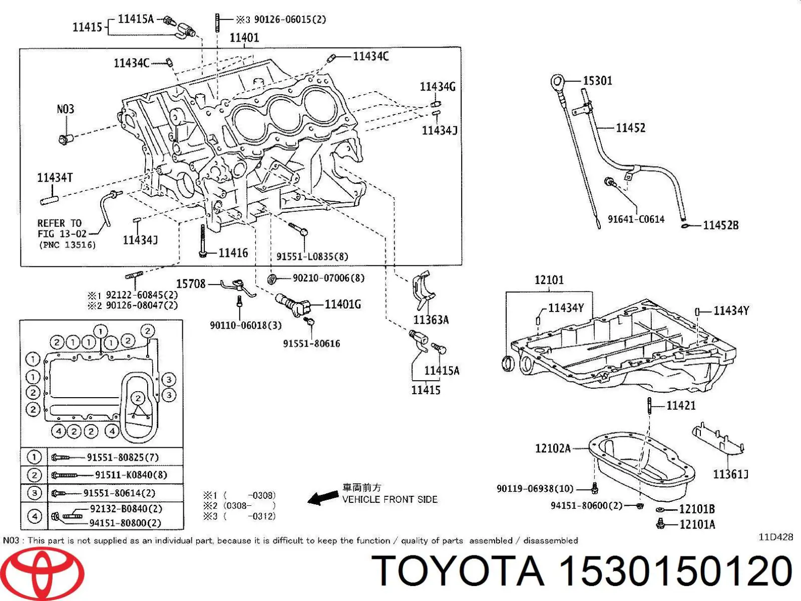  Toyota 1530150120 ціна, від 31.67 USD