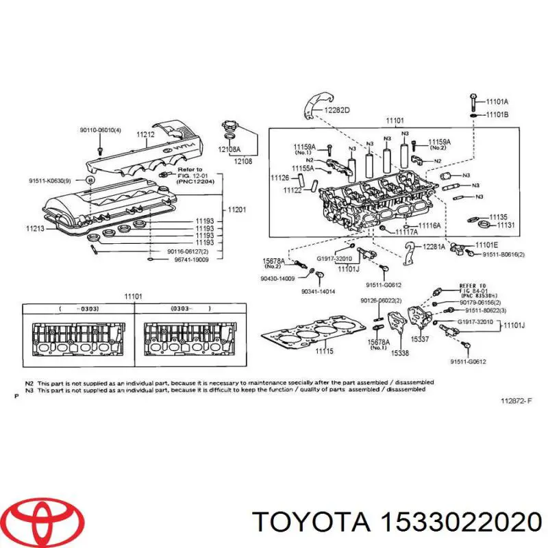 1533022020 Toyota клапан регулювання тиску масла