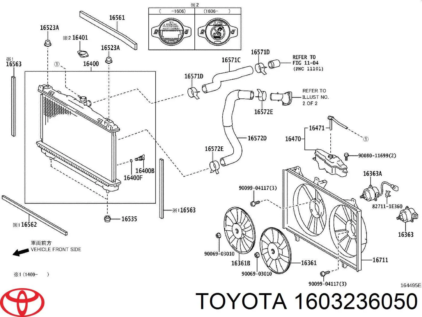  Toyota 1603236050 ціна, від 243.93 USD