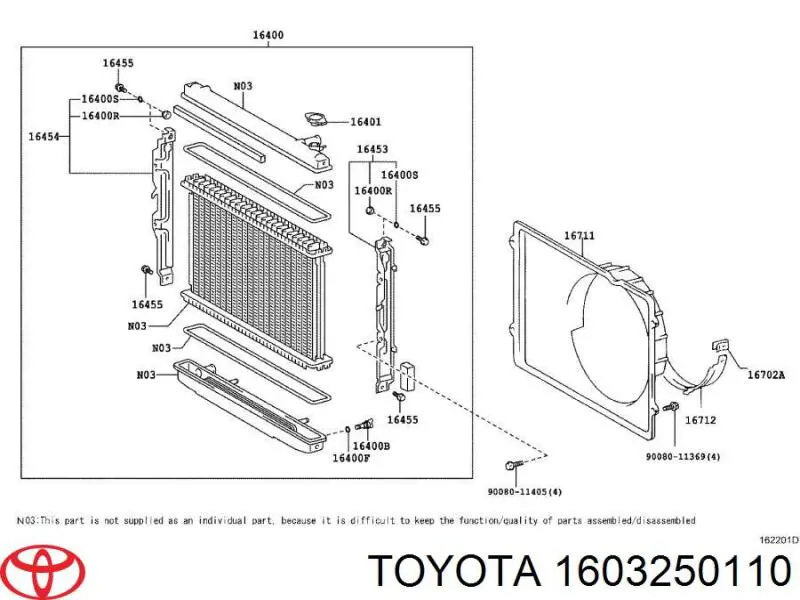 Кожух термостата Toyota 1603250110 ціна, від 12.42 USD