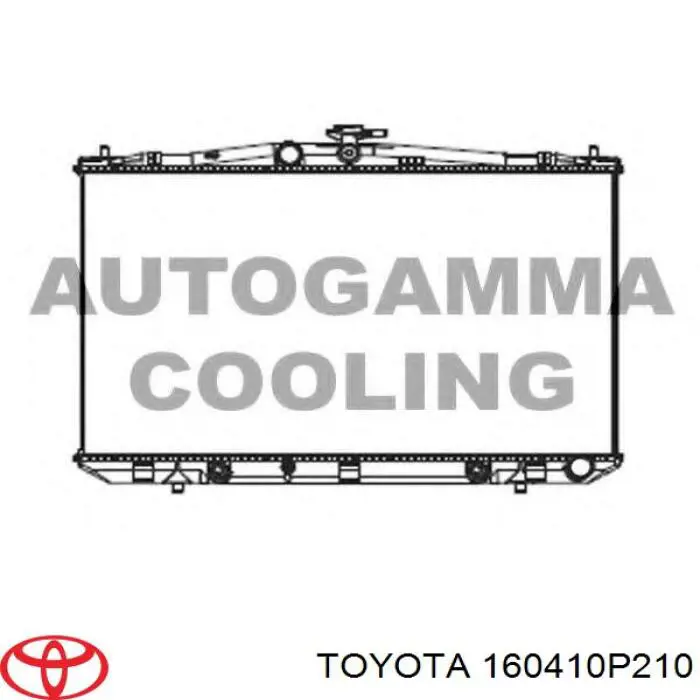 Купити 1604131670 Toyota Радіатор двигуна