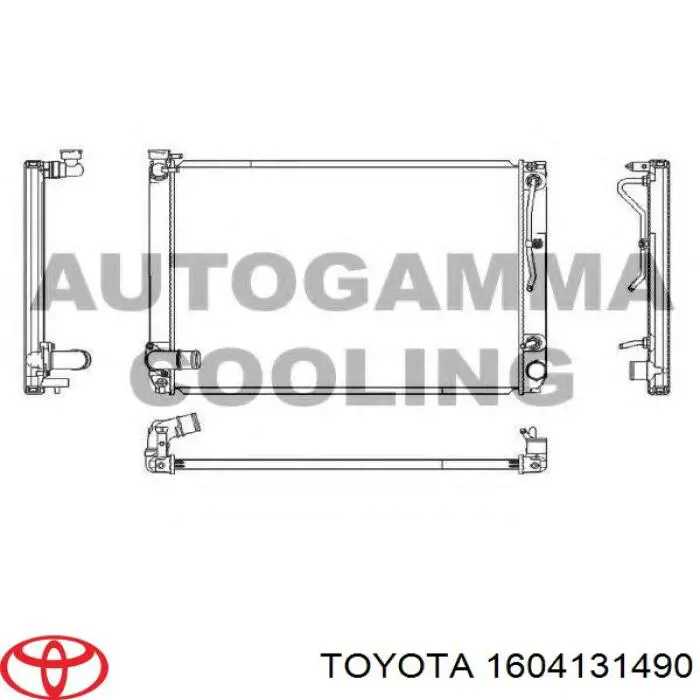 1604131490 Toyota радіатор охолодження двигуна