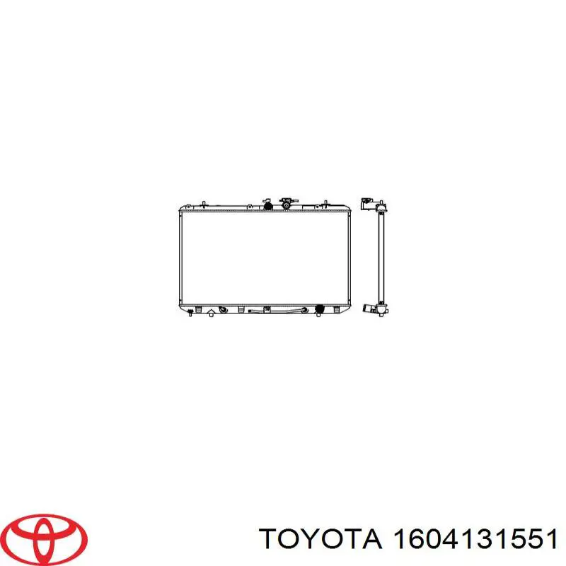 Радіатор 1604131551 Toyota