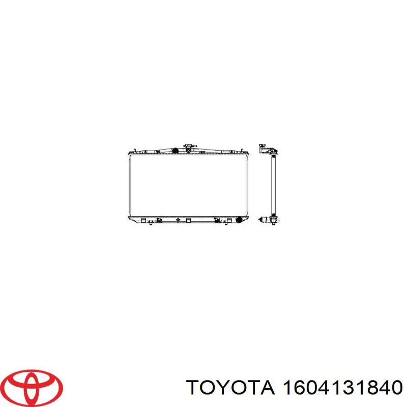 Радіатор основний Toyota 1604131840 ціна, від 53.11 USD