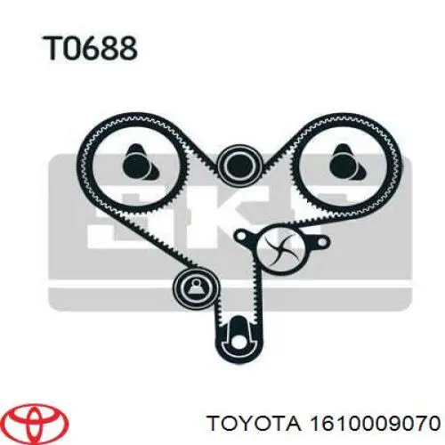 Купити 1610009070 Toyota Насос охолоджуючої рідини