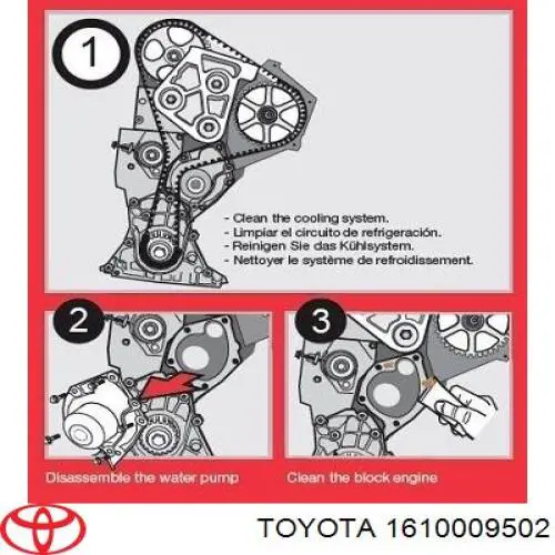 Помпа охолодження Toyota 1610009502 ціна, від 170.10 USD