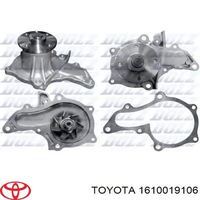 Купити 1610019106 Toyota Насос охолоджуючої рідини