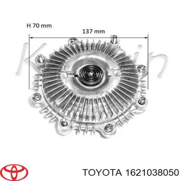 Купити 1621038050 Toyota Муфта вязкостная системи охолодження