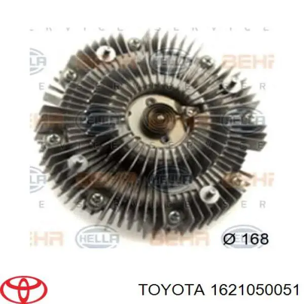 В'язкова муфта вентилятора Toyota 1621050051 ціна, від 78.05 USD