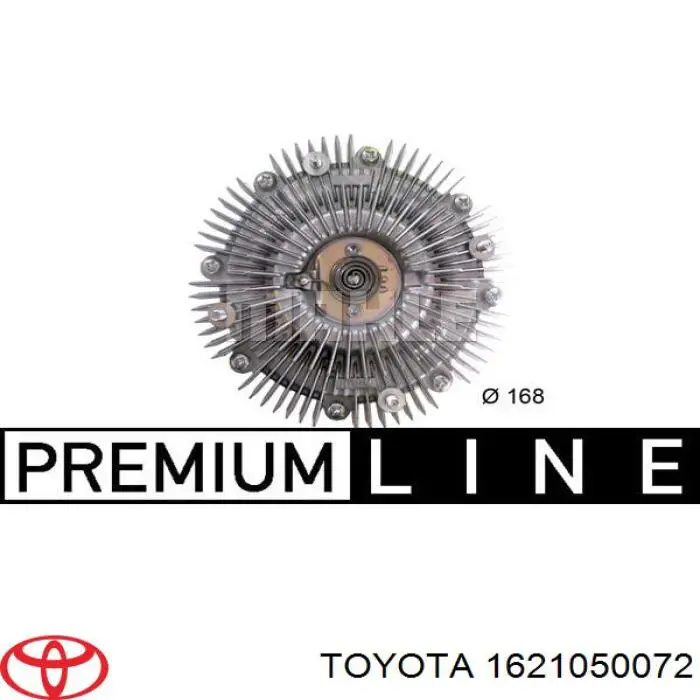 1621050072 Toyota вискомуфта, вязкостная муфта вентилятора охолодження