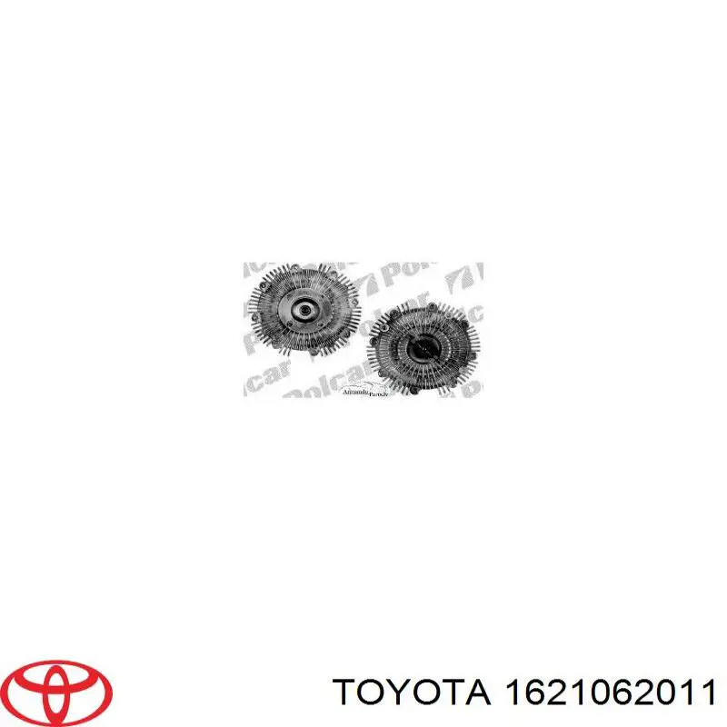 В'язкова муфта вентилятора Toyota 1621062011 ціна, від 70.11 USD