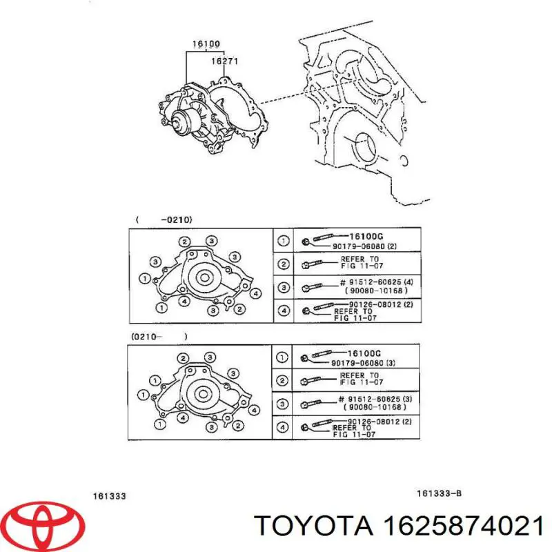 Прокладка водяного колектора системи охолодження Toyota Camry (V10) (Тойота Камрі)