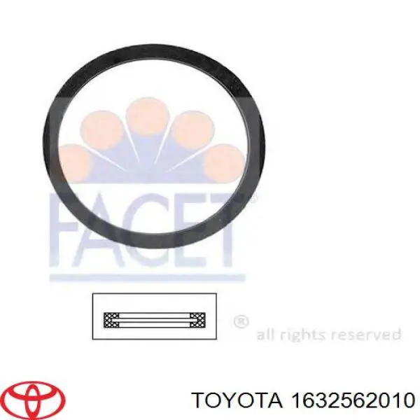 1632562010 Toyota прокладка термостата