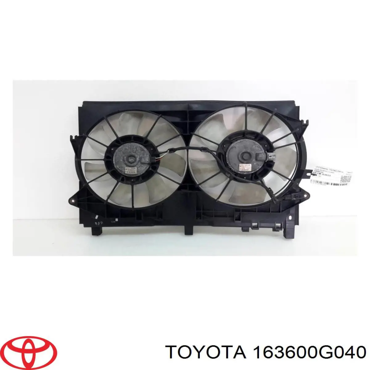 163600G040 Toyota Дифузор радіатора охолодження, в зборі з двигуном і крильчаткою