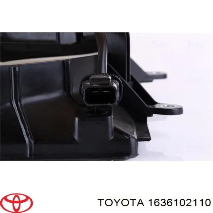 Купити 1636102110 Toyota Дифузор радіатора охолодження, в зборі з двигуном і крильчаткою
