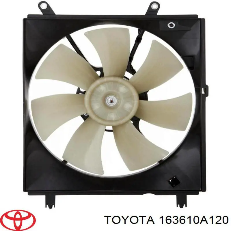 Вентилятор/крильчатка радіатора охолодження, лівий 163610A120 Toyota