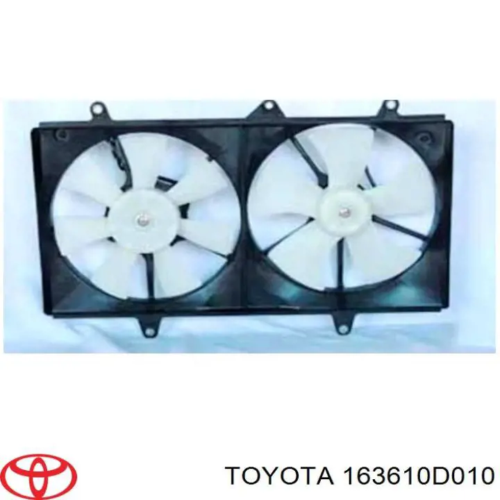 163630D011 Toyota Двигун вентилятора системи охолодження, лівий