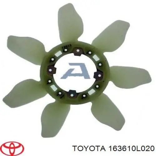 163610L020 Toyota вентилятор/крильчатка радіатора охолодження