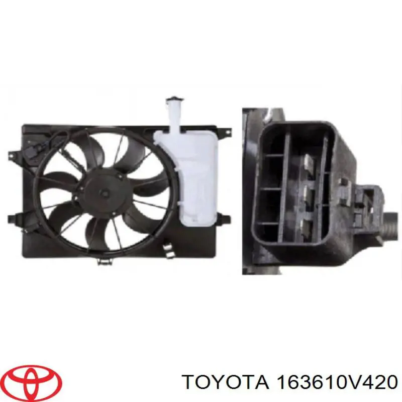 Вентилятор / крильчатка радіатора охолодження, лівий Toyota 163610V420 ціна, від 17.73 USD