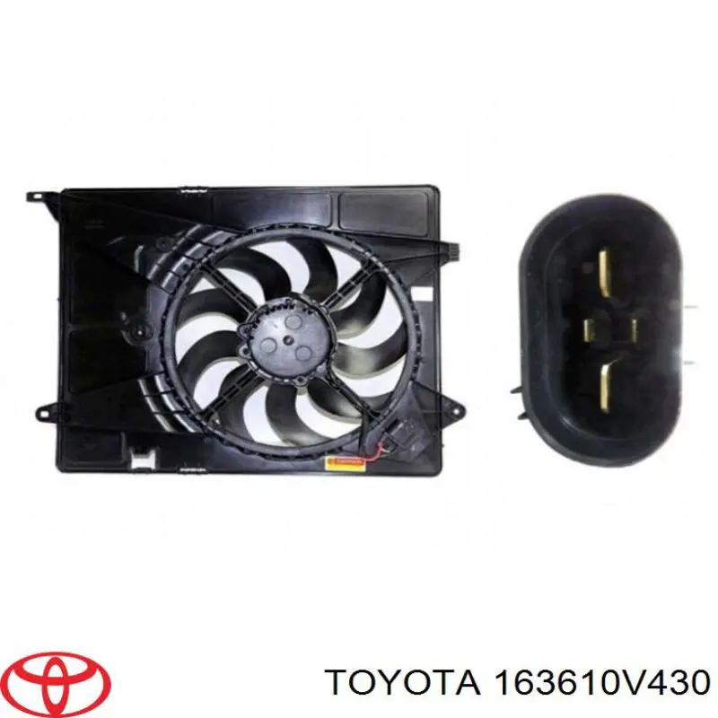 Купити 163610V430 Toyota Вентилятор/крильчатка радіатора охолодження, правий