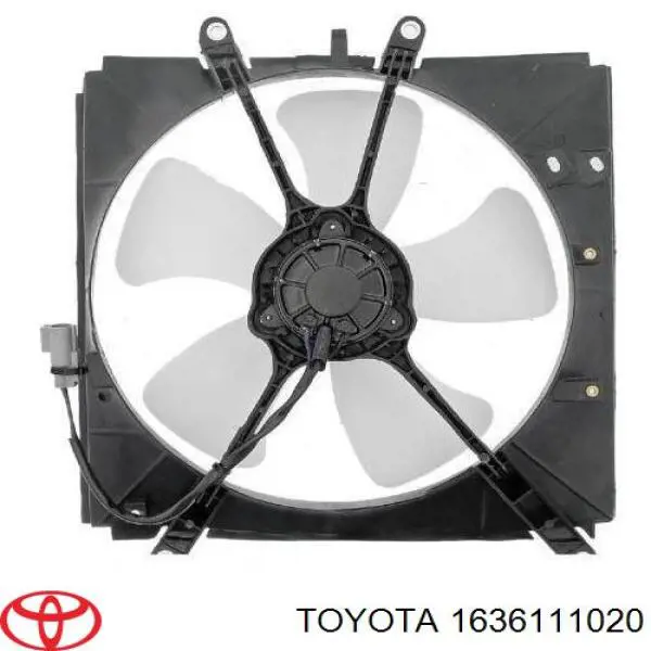 Вентилятор/крильчатка радіатора охолодження Toyota 1636111020 ціна, від 16.67 USD