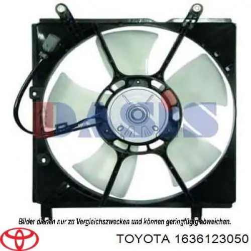 Купити 1636123050 Toyota Вентилятор/крильчатка радіатора охолодження, лівий