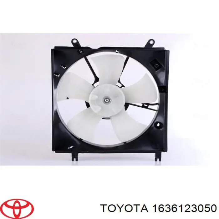 Вентилятор/крильчатка радіатора охолодження, лівий 1636123050 Toyota