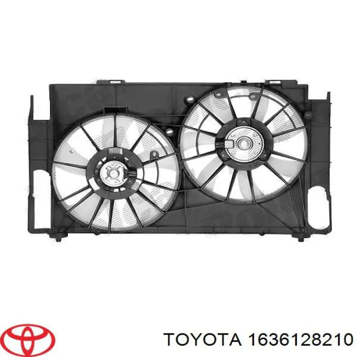 Вентилятор/крильчатка радіатора охолодження, правий на Toyota RAV4 (A3)