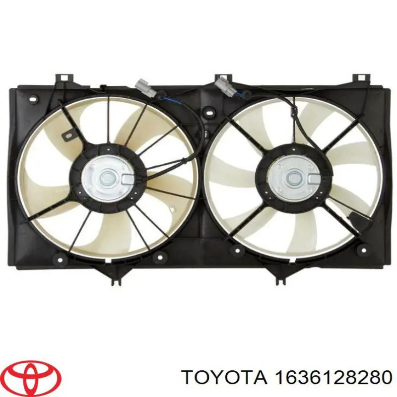 1636128280 Toyota вентилятор/крильчатка радіатора охолодження, лівий