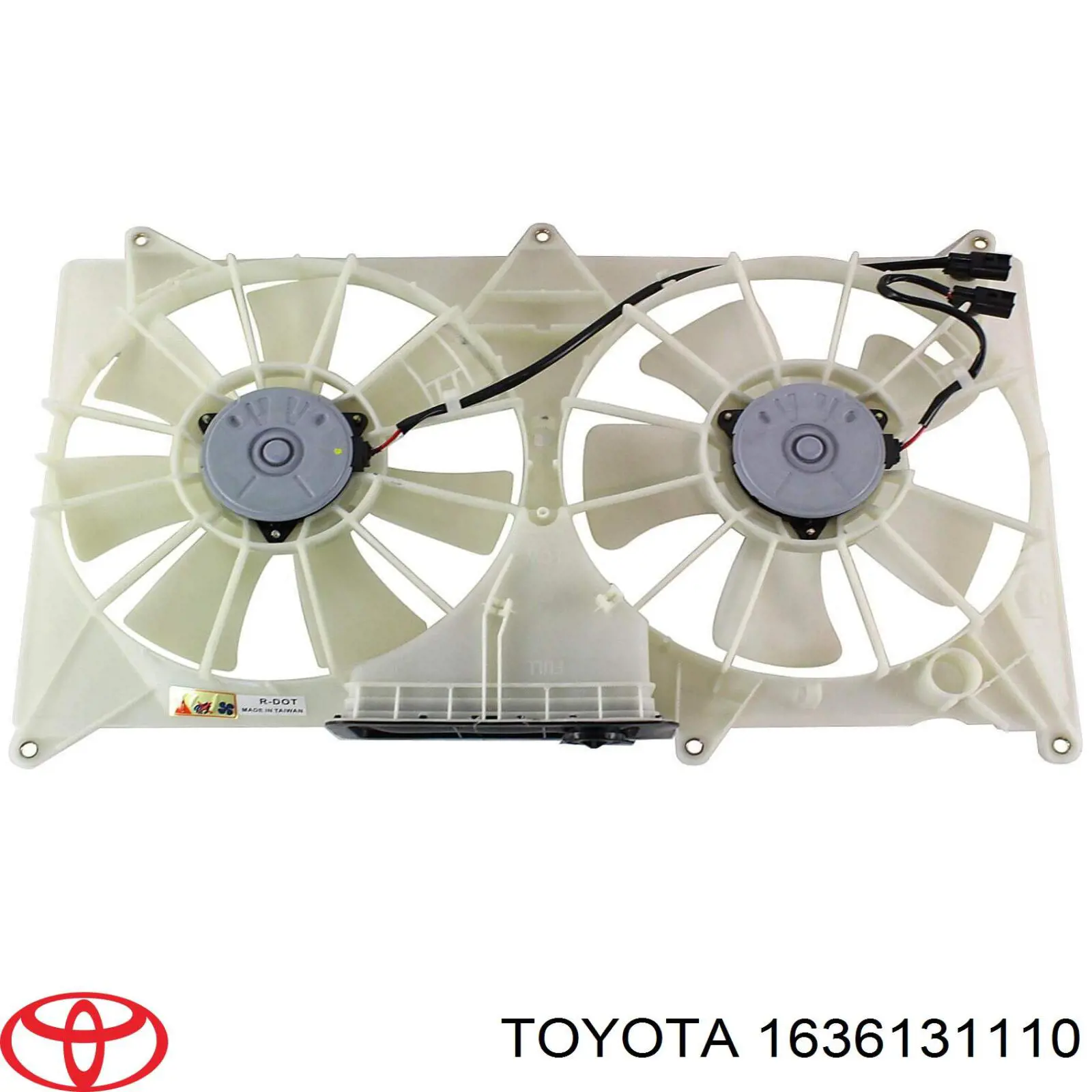 Вентилятор / крильчатка радіатора охолодження, лівий Toyota 1636131110 ціна, від 25.83 USD