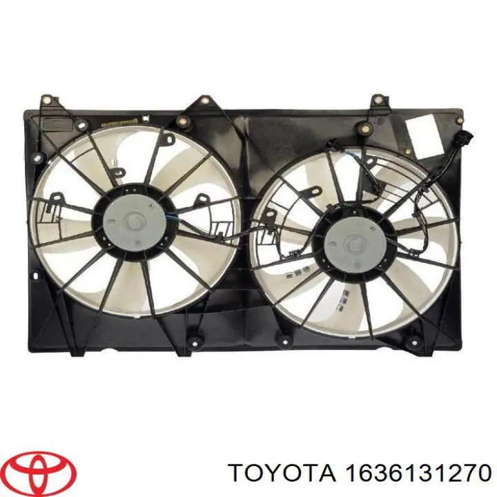 Вентилятор / крильчатка радіатора охолодження, правий Toyota 1636131270 ціна, від 59.40 USD