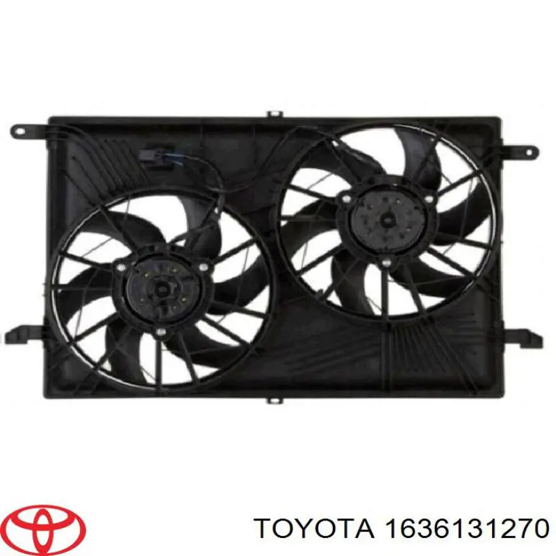 Купити 1636131270 Toyota Вентилятор/крильчатка радіатора охолодження, правий