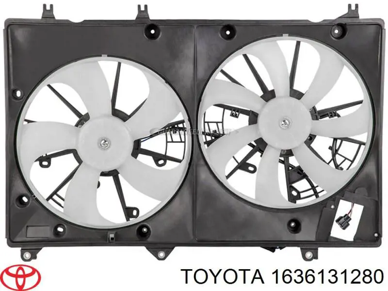 Вентилятор/крильчатка радіатора охолодження, лівий Toyota Highlander (U4) (Тойота Хайлендер)