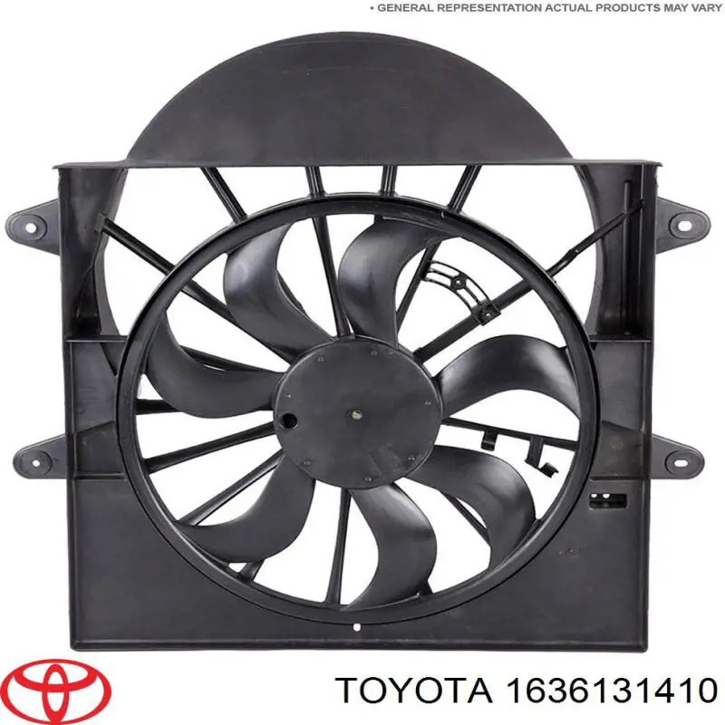 1636131410 Toyota вентилятор/крильчатка радіатора охолодження, лівий