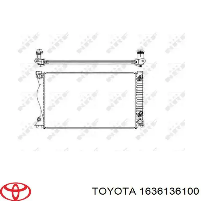 1636136100 Toyota Вентилятор радіатора охолодження, лівий