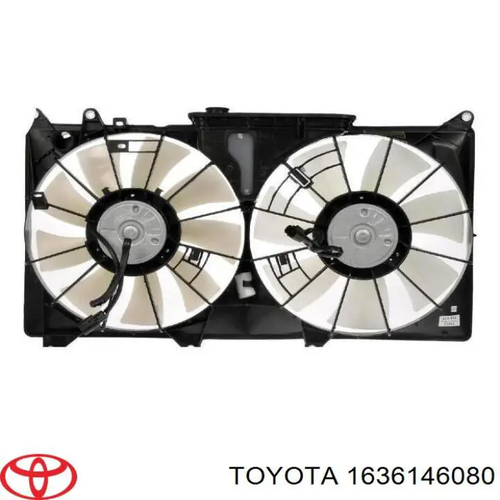 Вентилятор / крильчатка радіатора охолодження, лівий Toyota 1636146080 ціна, від 88.69 USD