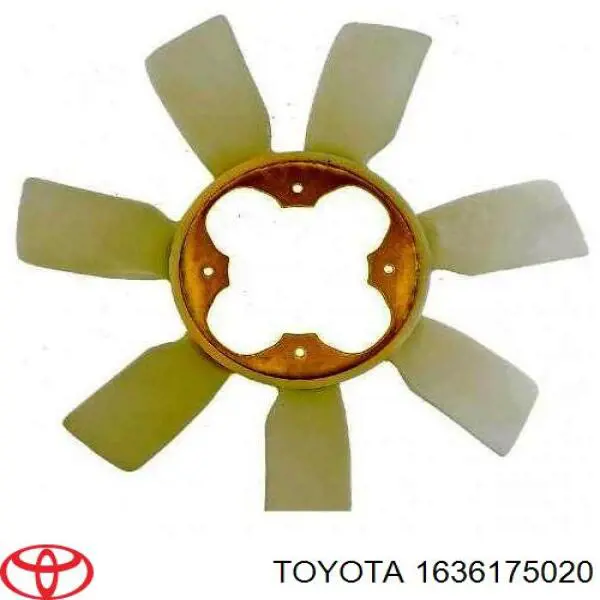 Вентилятор/крильчатка радіатора охолодження Toyota Land Cruiser PRADO ASIA (J12) (Тойота Ленд крузер)