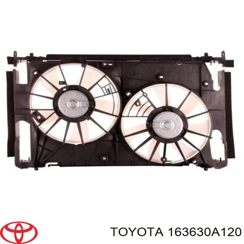 Двигун вентилятора системи охолодження, лівий 163630A120 Toyota