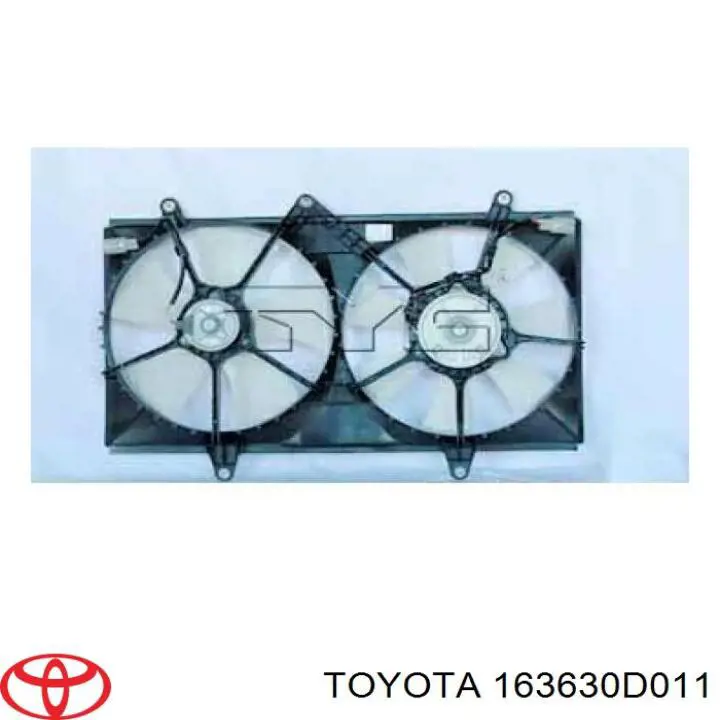 Двигун вентилятора системи охолодження, лівий Toyota 163630D011 ціна, від 84.40 USD