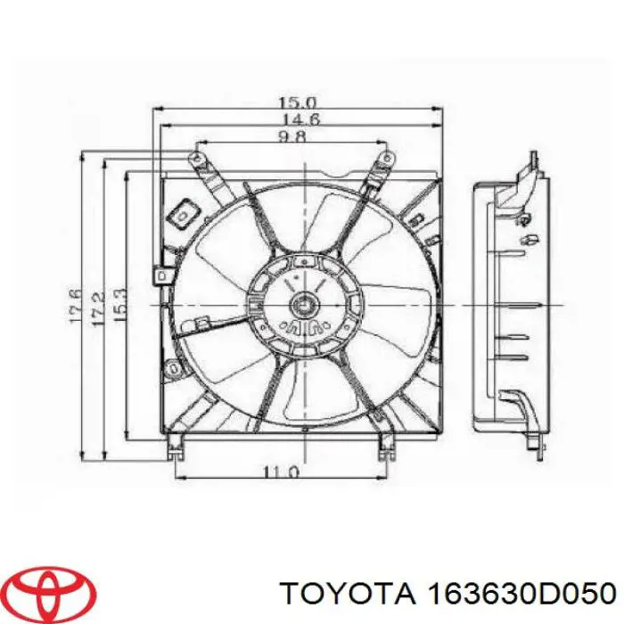 Купити 1E10 Toyota Двигун вентилятора системи охолодження, лівий