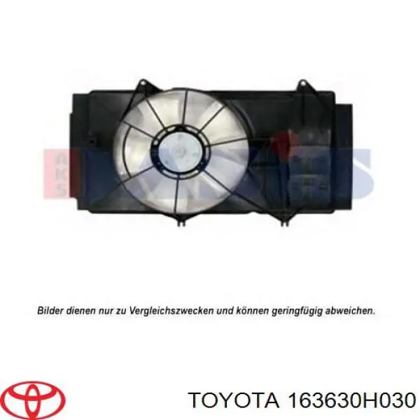 163630H030 Toyota двигун вентилятора системи охолодження, лівий