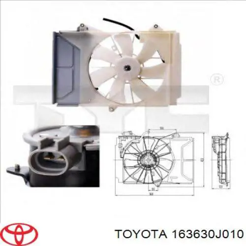 Двигун вентилятора кондиціонера Toyota Yaris (P10) (Тойота Яріс)