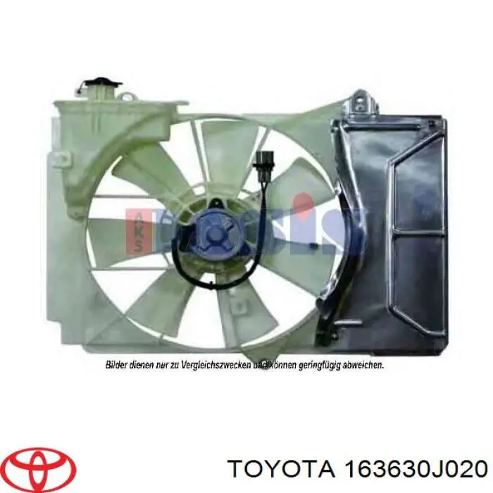 163630J020 Toyota двигун вентилятора системи охолодження