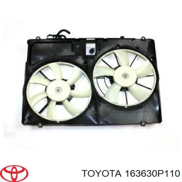 Двигун вентилятора системи охолодження, правий на Toyota Sienna 