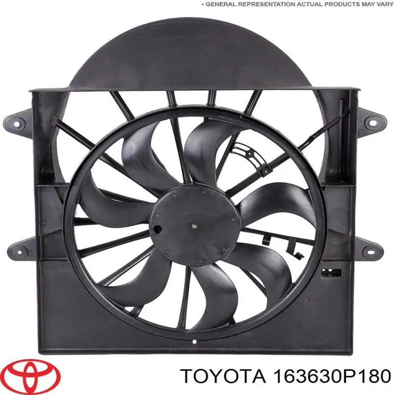 Двигун вентилятора системи охолодження, правий Toyota 163630P180 ціна, від 50.68 USD