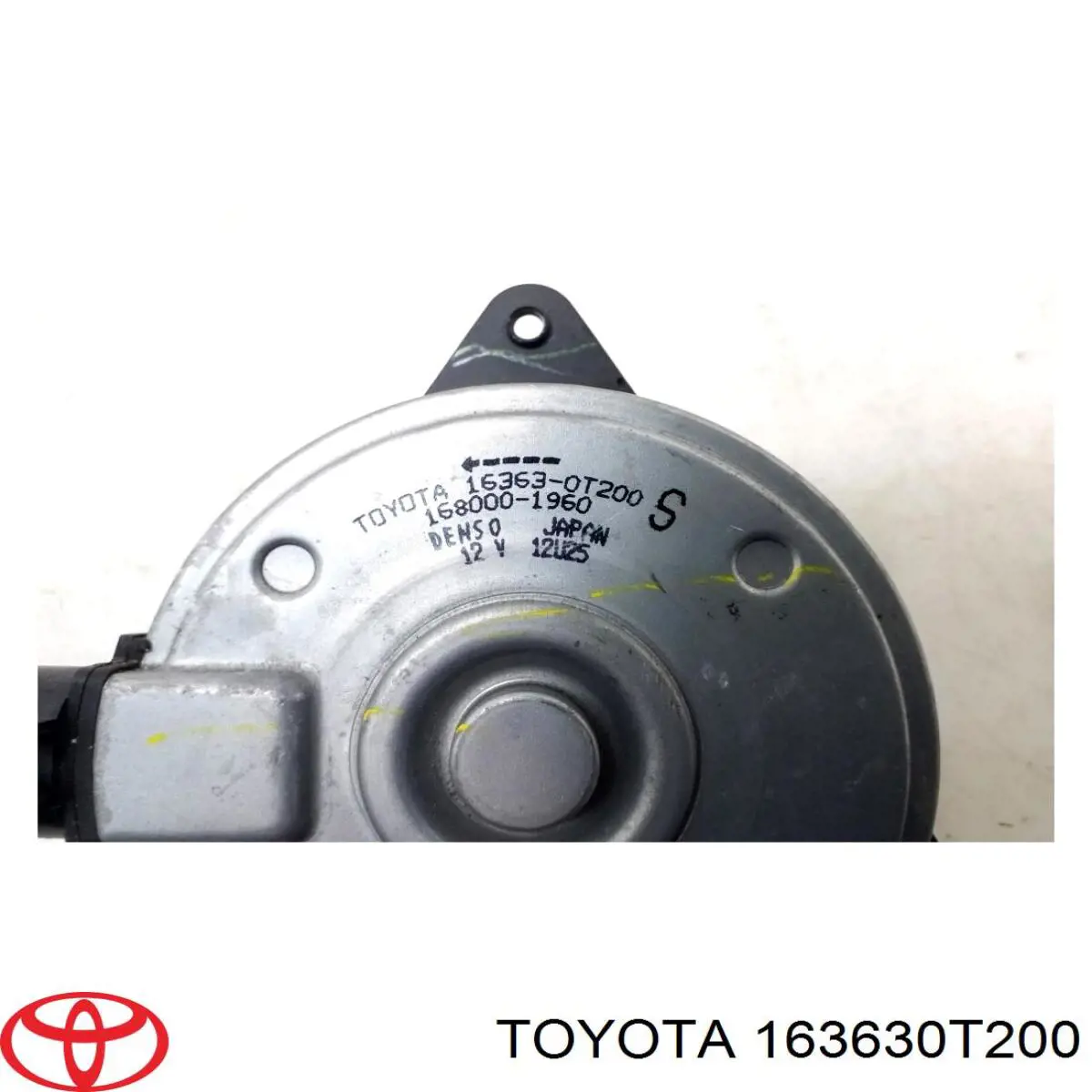 163630T200 Toyota Двигун вентилятора системи охолодження, правий