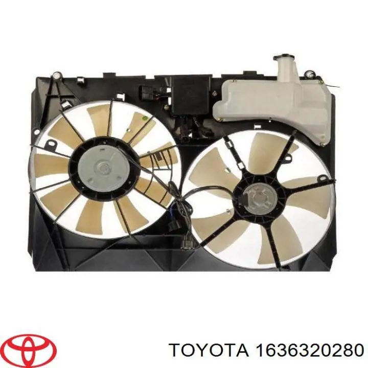 1636320280 Toyota двигун вентилятора системи охолодження, правий